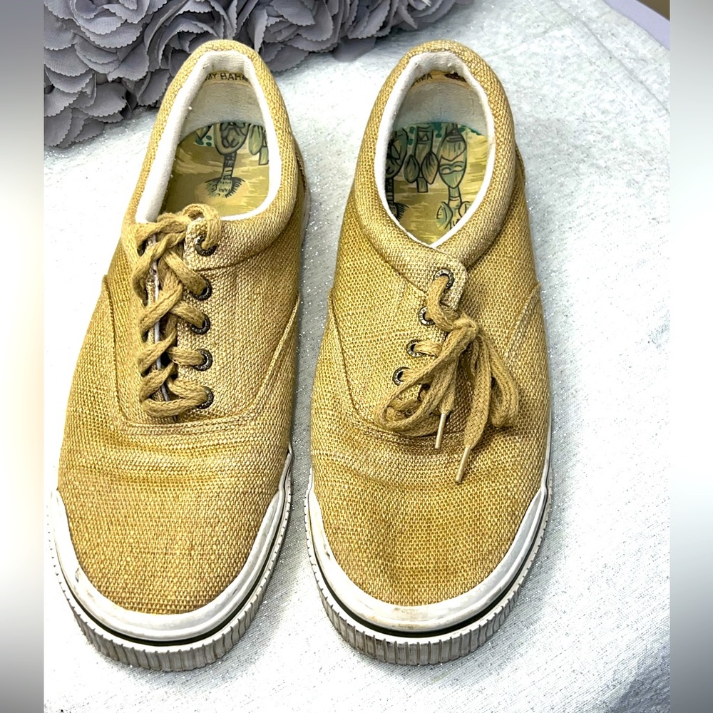 Summer Tommy Bahama L’attitude Canvas Sneakers Shoes 10.5